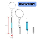 3 In 1 Eyeglass Screwdrivers Repair Kit with Keychain Watch Repair Glasses Screwdriver Recision Screw Driver Tools Accessories Ratings 1