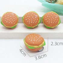 Mini Cute Burger Pull Back Car Children Toy Car Cute Children's Gift Toys