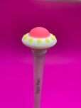 01 Pc Rolling Fancy Gel Pen with Moveable Space Ship Burgers for Boys Girls Stationery Creative Ballpoint Gel Pens Quality Pen Writing Pen
