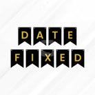 Date Fixed Letter Bunting Banner Decoration Set