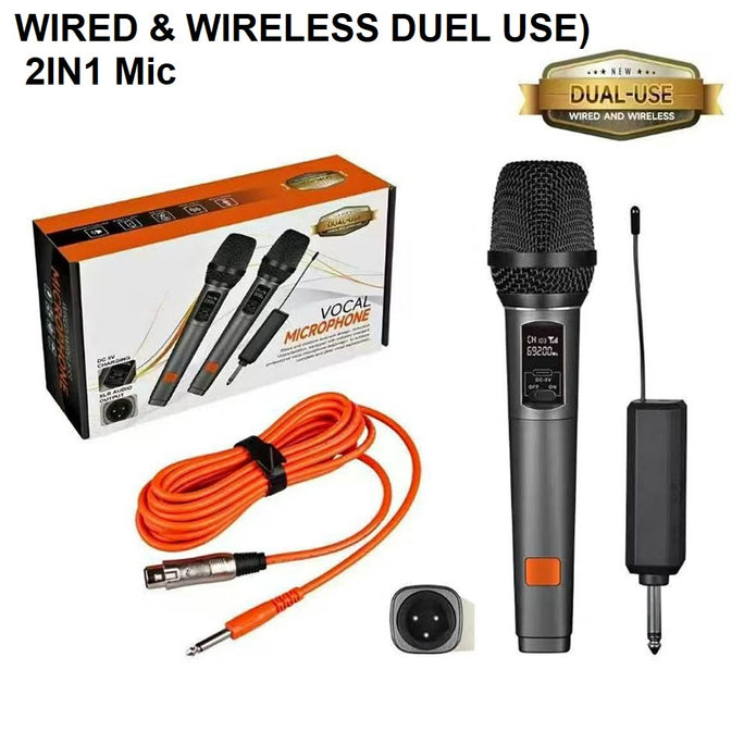 LT-125 2x Universal Wireless Microphone Professional Handheld Mic System +