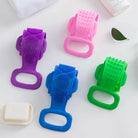 Silicone Bath Body Brush, Exfoliating Long Silicone Body Back Scrubber, Easy To Clean, Lathers Well, Eco Friendly, Long Lasting