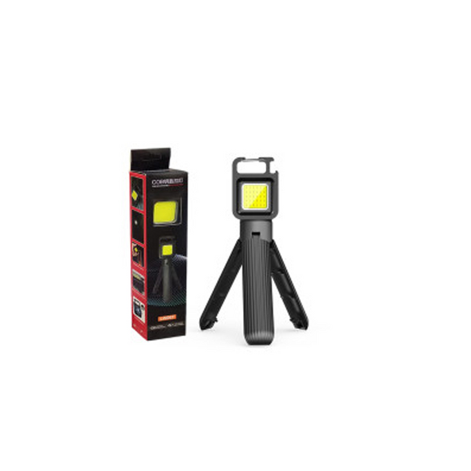 Selfie Flash Light Rechargeable COB LW06T | Mini Tripod Keychain Flashlight