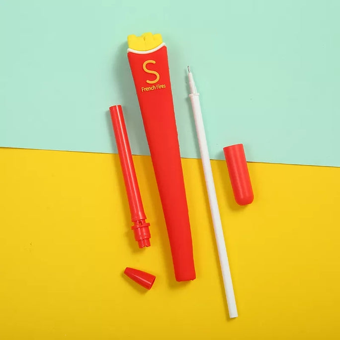 01 Piece Cute Stationery Pens Gel Food Pizza Cool Drink Popcorn Kawai Ballpoint Funny Rollerball School