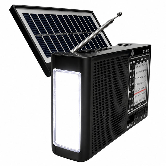 KTF-1645 Portable Bluetooth Radio Speaker | Solar Energy Powered Rechargeable