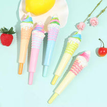 1 Piece Cute Soft Gel Pen Kawaii Stationery Office School Supply Decompression Creative Ice Cream Lovely Cartoon Pen
