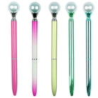 01 PC Colorful Pearl Pens Luxury Twistable Metal Ballpoint Pens 1.0mm Black Ink Pens For School Office Home Party Birthday Weddings