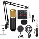 Podcast Equipment Bundle with BM-800 Condenser Microphone & V8 Sound Card |