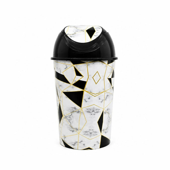 Prince Ware Dustbin Marble XL with Lid - 26 Liters