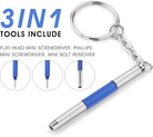 3 In 1 Eyeglass Screwdrivers Repair Kit with Keychain Watch Repair Glasses Screwdriver Recision Screw Driver Tools Accessories