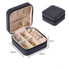1 Box of Portable Jewelry Storage Box Travel Storage Organizer Jewelry Case Earrings Necklace Ring Jewelry Organizer Display Latest Jewellery Organizer Box ,for Travelling Leather Box ,Hair Accessories