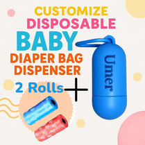 01 Dispenser + 02 Rolls Disposable Baby Diapers