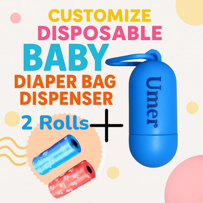 01 Dispenser + 02 Rolls Disposable Baby Diapers
