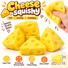 Triangle Cheese Squishy Viral Squishies Stress Relief Sensory Ball，Slow Rising Squishy Fidget Stress Balls for Adults，Cheese Squishy for Birthday