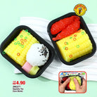 Relieve stress and anxiety by squeezing a soft cat paw, animal chicken, cute mouse bear color and touch feeling toy for kids and adults