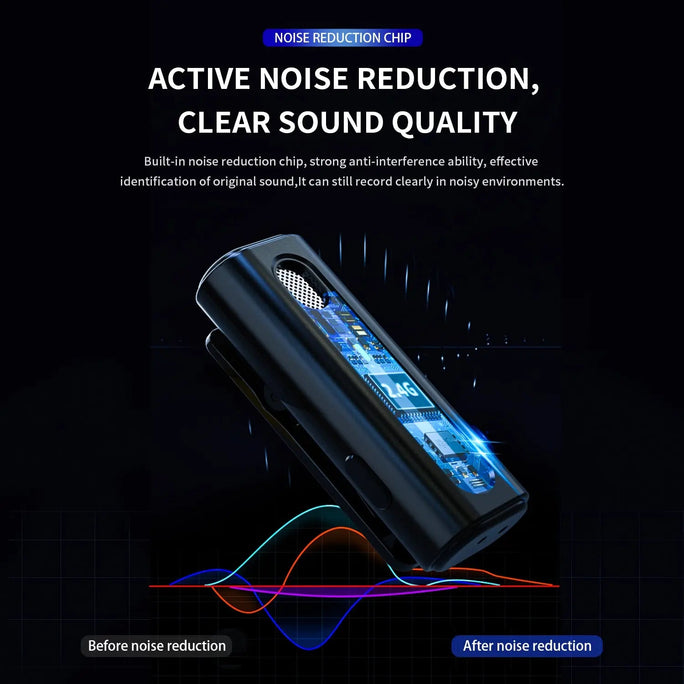 2.4G Wireless Live Streaming Lavalier Mic