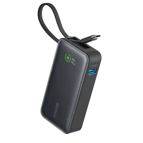 Anker Nano Power Bank, (10,000mah, 30w Built-In USB-C Cable)