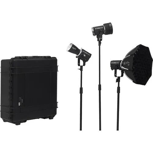 Aputure Storm 80c LED Monolight 3-Light Kit