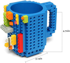 350ML Mug Cup for Milk Coffee Water Build-On Brick Type Mug Cups Water Holder Building Blocks Design