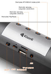 Kisonli LED-909 LED-805 LED-906 LED-913 Desktop Wireless Speaker Bluetooth