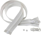 50 Pcs Zipper Cut-to-Size Imported Zipper for Sewing Nylon Zippers Cut Sizes Auto Lock Slider Single Puller Open-end Auto Lock Long Zips for Jacket Outdoor Backpack Accessories for DIY Sewing Craft Bags Dress Pillow