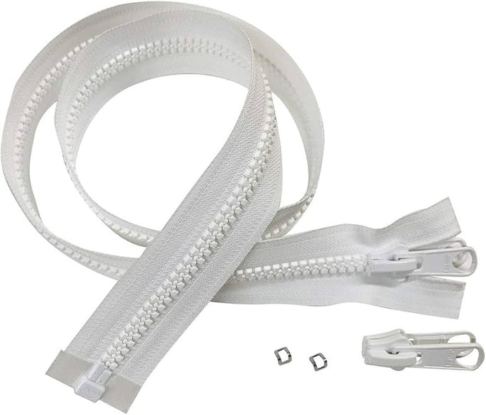 50 Pcs Zipper Cut-to-Size Imported Zipper for Sewing Nylon Zippers Cut Sizes Auto Lock Slider Single Puller Open-end Auto Lock Long Zips for Jacket Outdoor Backpack Accessories for DIY Sewing Craft Bags Dress Pillow