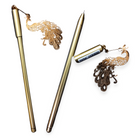 01 Pc Cute Peacock Gel Pen Stationery Office School Supplies Creative Basket Lovely Cartoon Pen