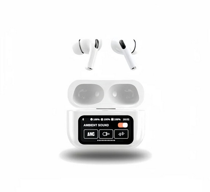 LED Touch Screen Display TWS Earbuds | ANC ENC Dual Noise Cancellation