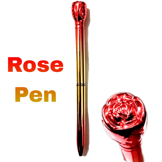 01 PC Cute Newest Rose Design Crystal Writing Tool Ballpoint GEL Pen Stationery as Festival Gift