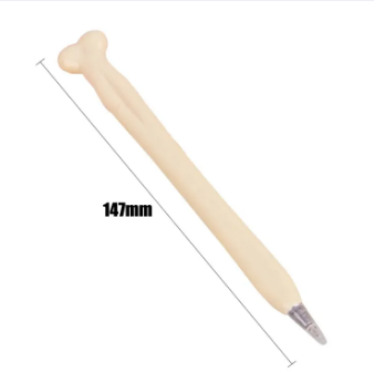 01 pc of Novelty Bone Shape Ballpoint Gel Pen 0.7mm Ink Refill Writing Ball Pens School Office Stationery Gifts Supplies
