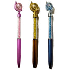01 PC Cute Newest WORLD Design Crystal Writing Tool Ballpoint GEL Pen Stationery as Luxury Festival Gift