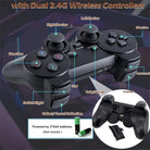 Y3 Lite Game Stick Console with Dual 2.4G Wireless Controllers Connect TV