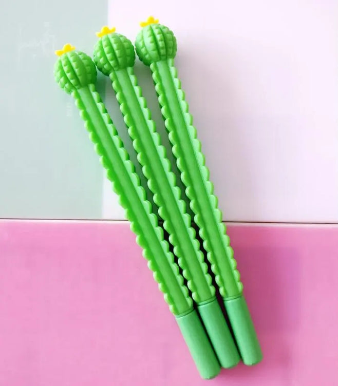 01 Pc The Creative Signature GEL Pen of the Cactus Neutral Pen Office Stationery Lovely Student Handwriting 0.5mm