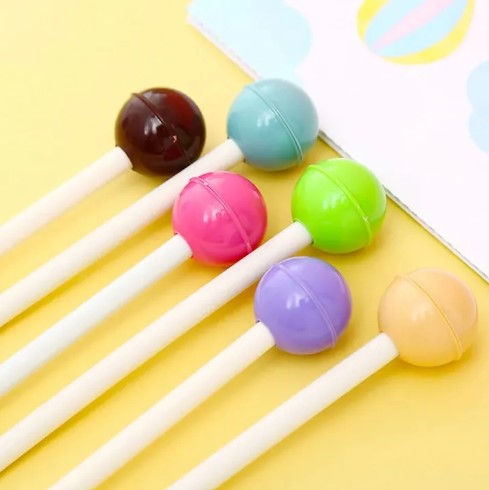 01 PC Japanese Pretty Kawaii Lollipop Candy Gel Pen Cute Blue Stationery School Supply Kawai Stationary Office Accessory Lovely Thing