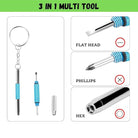 3 In 1 Eyeglass Screwdrivers Repair Kit with Keychain Watch Repair Glasses Screwdriver Recision Screw Driver Tools Accessories Ratings 1