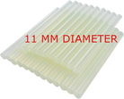 Pack of 04/06 Sticks 11mm , 7 inch / 17.78 cm Long HOT MELT (High Quality ) Transparent Glue Sticks (Taiwan Origin ) for Glue Gun Hot Melt Glue Stick For Electric Glue Gun Craft Album Repair Tool