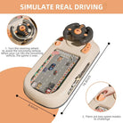 Musical Steering Wheel Racing Car Toy,Racing Adventure Car Steering Wheel for Kids, Toddler Driving Simulator with Lights & Sounds - Educational Race Car Game for Boys & Girls - Birthday Gift