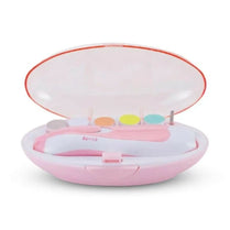 6 In 1 Electric Nail Grinder, Electric Baby Nail Trimmer CHILDREN'S Scissors, Baby Nail Care, Nail Trimmer Manicure,Blue/Pink