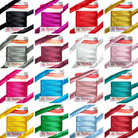 1 Roll (50 Yards) 5/8'' 15mm Single Fold Bias Tape Best Quality Ladies Tailoring Stage Costumes Clothing Robes Edge Strip Satin Ribbon for Cosplay Sewing DIY