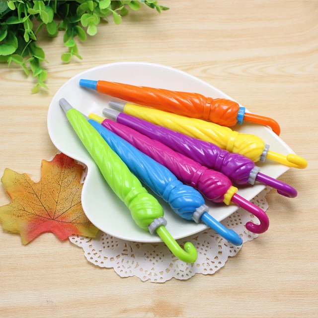 1pc Ballpoint Pen Umbrella Shape Gel Ink Writing Pens for School Office Supply Gift Stationery Party Favors