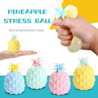 1 Pc Pineapple Mini Squishy Fidget Stress Balls Toy Pineapple Fruit Stress Sensory Toy Anger Stress Relief Toy for Kid,Adult (1 Small max)