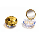 Contact Lens Case High Quality Travel Kit Shiny Travel Portable Solid Color Lens Cover Container Beauty Pupil Storage Soaking Box Eyewear Accessories