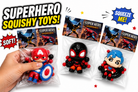 Squishy, Super Heros Kuromi Kitty Unicorn Lolli Food Duck Sticky Squishy Toys,Cute Kawaii Squishies,Sticky Squeeze Ball,Jelly Kitty Funny Fidget Toys Novelty Things Suitable for Adults Kids