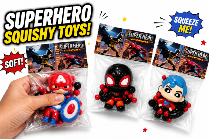 Squishy, Super Heros Kuromi Kitty Unicorn Lolli Food Duck Sticky Squishy Toys,Cute Kawaii Squishies,Sticky Squeeze Ball,Jelly Kitty Funny Fidget Toys Novelty Things Suitable for Adults Kids