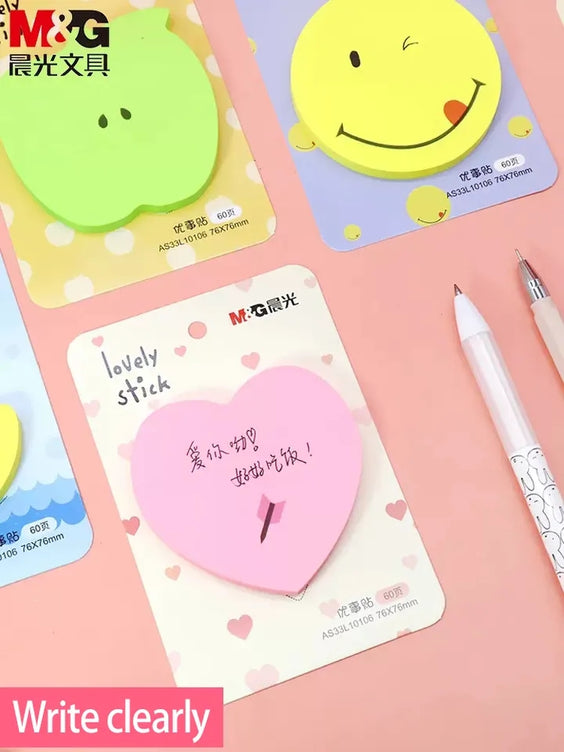 Sticky Notes Printed Fancy Design office accessories sticky note cute stationary supplies memo pads memo sheets cute sticky notes