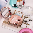 Contact Lens Case High Quality Travel Kit Egg ShapeTravel Portable Solid Color Lens Cover Container Beauty Pupil Storage Soaking Box Eyewear Accessories