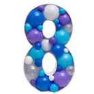 Number 8 Mosaic Balloon Decoration Frame
