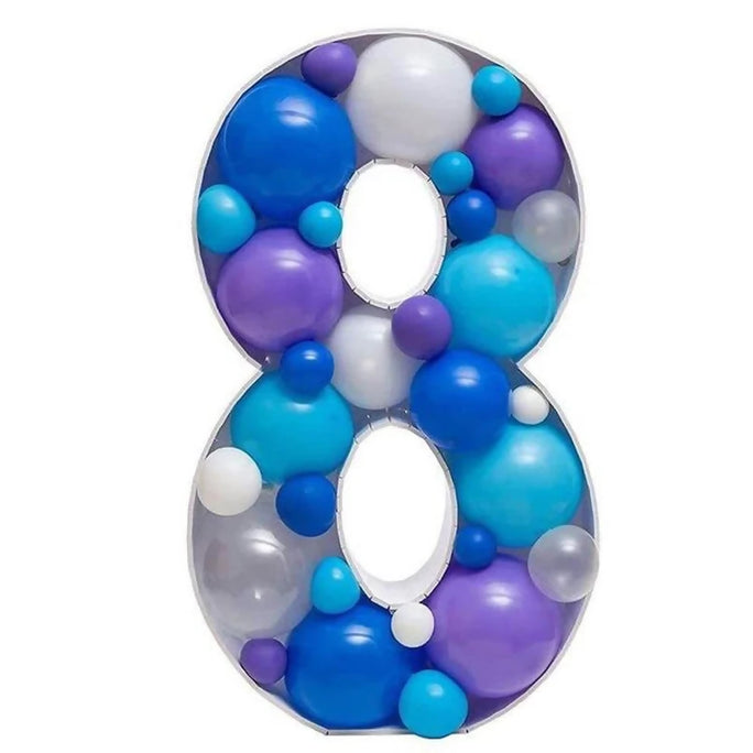 Number 8 Mosaic Balloon Decoration Frame