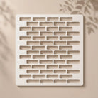 Casvena Brick Wall Pattern Reusable Stencil for Wall & Canvas Painting