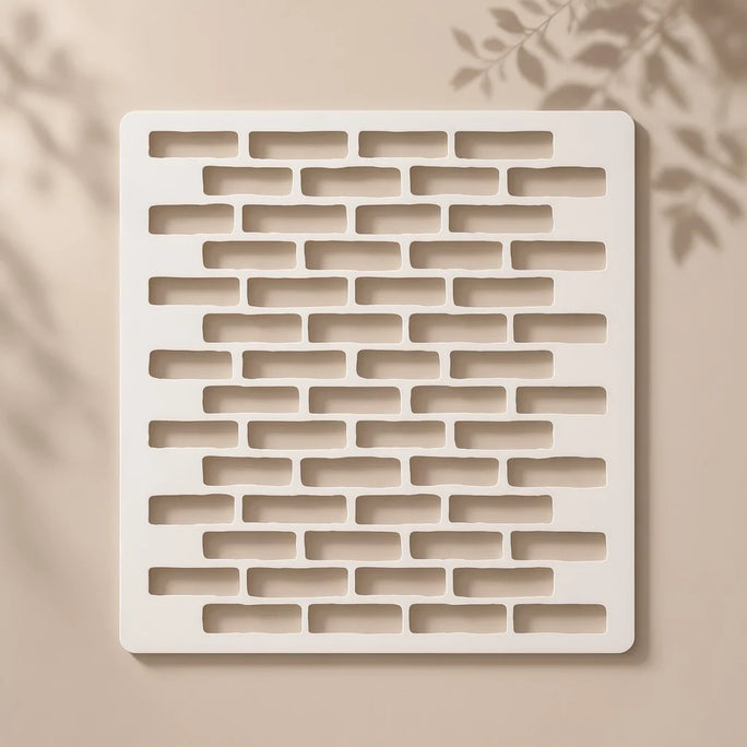 Casvena Brick Wall Pattern Reusable Stencil for Wall & Canvas Painting